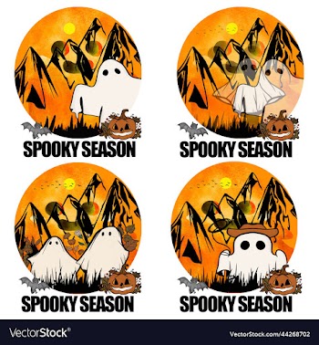 groovy ghost spooky season