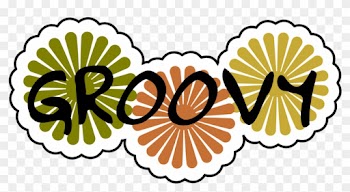Groovy Svg - Groovy With Flowers Shower Curtain