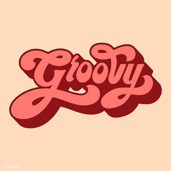 Groovy word typography style illustration | Free stock vector - 472695