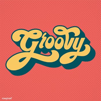 Groovy word typography style illustration | Free stock vector - 472713