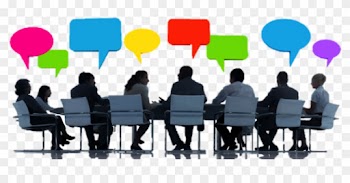 Group Of Business People At Meeting Table With Speech - Mcgraw-hill Education 500 Gmat Verbal Questions