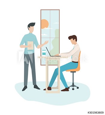 Group of business people at work, office meeting