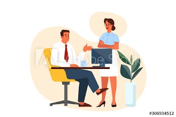 Group of business people at work, office meeting