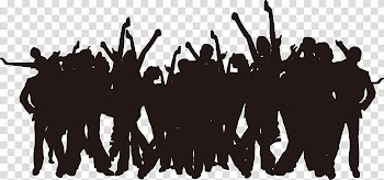 Group of dancing people illustration, Party Silhouette Poster, Carnival passion silhouette figures transparent background PNG clipart