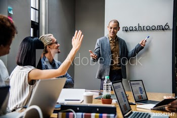 Group of diverse people having a business meeting