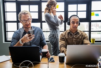 Group of diverse people having a business meeting