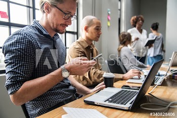 Group of diverse people having a business meeting