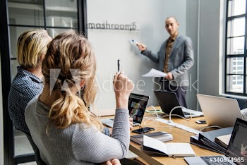 Group of diverse people having a business meeting