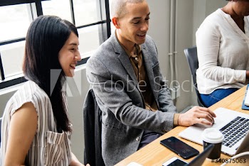 Group of diverse people having a business meeting
