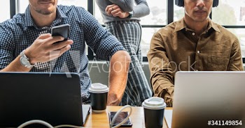 Group of diverse people having a business meeting