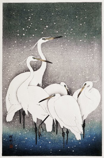 Group of Egrets (1925 - | Free Photo Illustration - rawpixel
