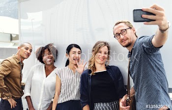 Group of friends taking a selfie