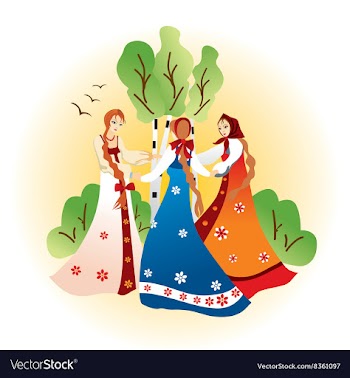 Group of Girls Dancing vector image