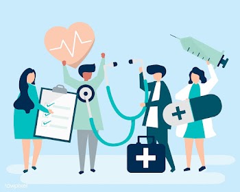 Group of medical staff carrying health relate.. | Free stock vector - 478743