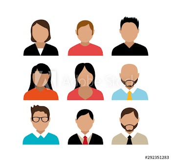 group of people avatar character