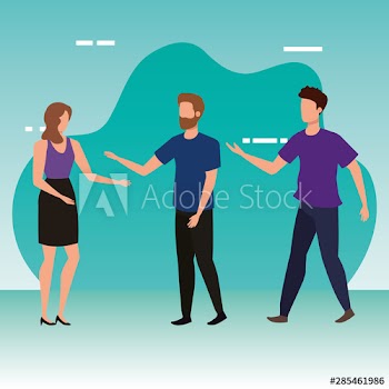 group of people avatars characters