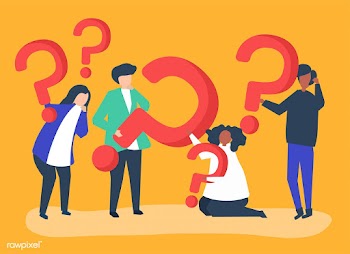 Group of people holding question mark icons | Free stock vector - 480104