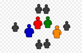 Group Of People In Round Clip Art - Powerpoint People Clip Art