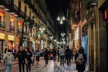 Group of People Near Buildings