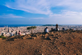 Group of People on Mountain