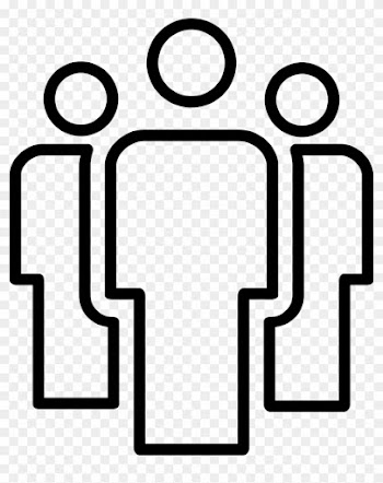 Group Of People Outline Comments - People Outline Icon Png