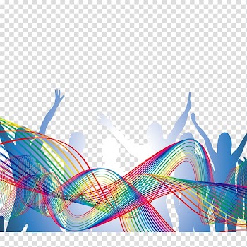 Group of people raising hands illustration, Curve Line Silhouette Graphic design, Color curve and silhouette figures transparent background PNG clipart