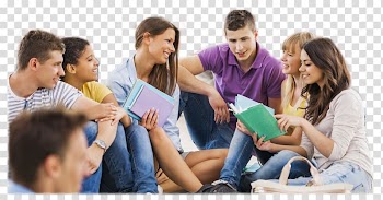 Group of people sitting on floor, University of Twente International student Scholarship College, students transparent background PNG clipart