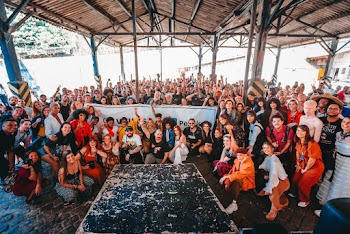 Group of People Taking Photo