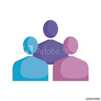 group of people teamwork icons design