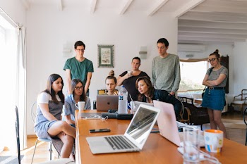 Group of People Watching on Laptop · Free Stock Photo