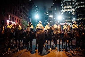 Group of Policemen on Horse