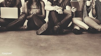 Group tablet couples | Free stock photo - 1182