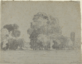 Grove of Trees (1859) by Camille | Free Photo - rawpixel