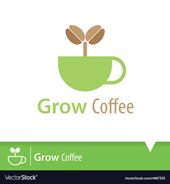  					Grow coffee icon vector image														