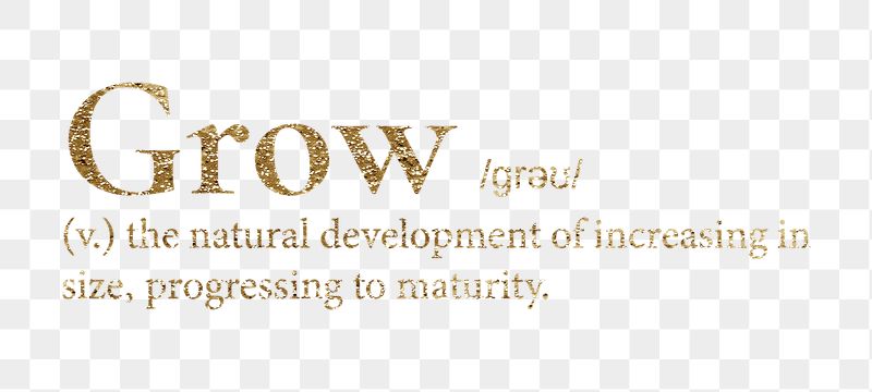 Grow png dictionary word sticker, | Free PNG - rawpixel