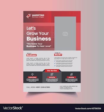 grow your business social media post template
