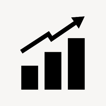 Growing bar charts icon, simple | Free Icons - rawpixel