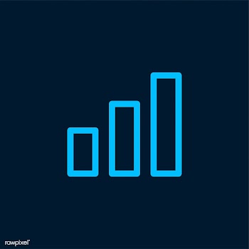 Growing bar graph symbol vector | Free stock vector - 474853