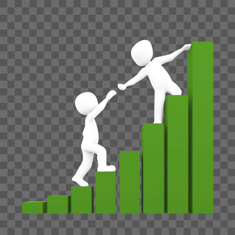 Growth graph png business sticker, | Free PNG - rawpixel