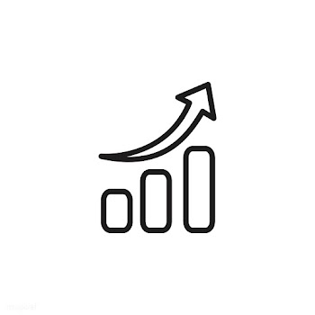 Growth graph with arrow icon vector | Free stock vector - 533363