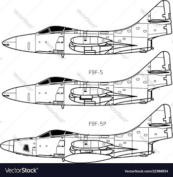 Grumman f9f panther vector image