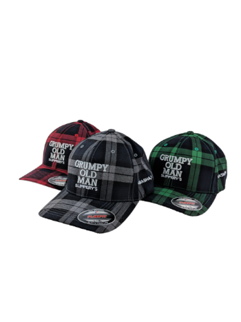 Grumpy Old Man Plaid Hat — Slippery's Bar & Grill