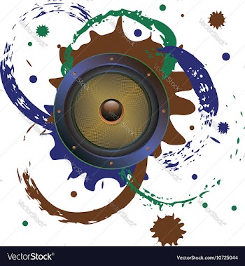 Grunge Audio Speaker3 vector image