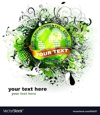 Grunge bio vector image