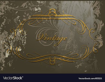 Grunge calligraphic frame vector image