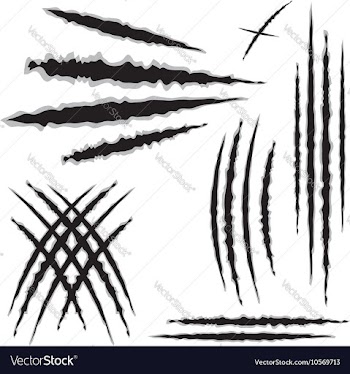 Grunge Cat Scratches7 vector image