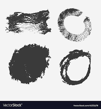 grunge circular frames set