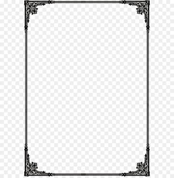 Grunge Clip art - Flat black frame 