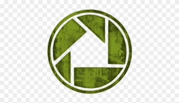 Grunge Clipart Icons Social Media Logos Style Green - Camera Aperture Icon