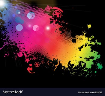 Grunge colorful background vector image